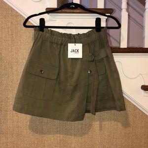 NWT Jack by BB Dakota Army Green Skort Size M